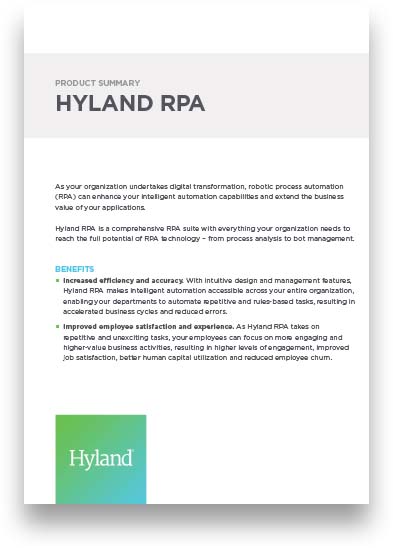 Hyland RPA brochure thumbnail